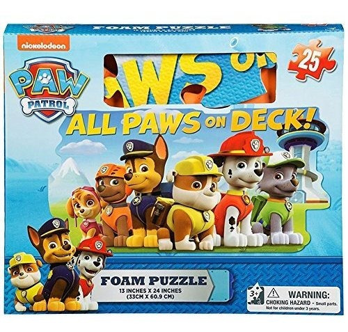 Paw Patrol Foam Puzzle De Piso De 25 Piezas Por Cardinal