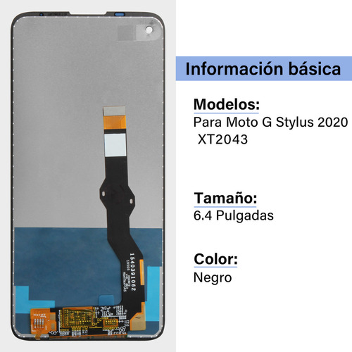 Pantalla LCD táctil completa de la marca Thirpold para Motorola Moto G Stylus 2020 (4g) Xt2043, Xt2043-4, Xt2043-7, Xt2043-8