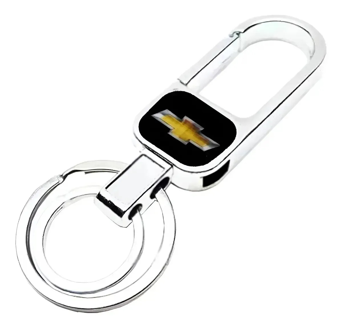 Chaveiro Chevrolet Gm Metal 2 Argolas Carro