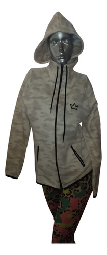 Campera Camuflada Con Capucha By Sunsea 5017