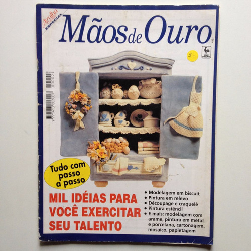 Revista Mãos De Ouro Artesanato Modelagem Em Biscuit B407