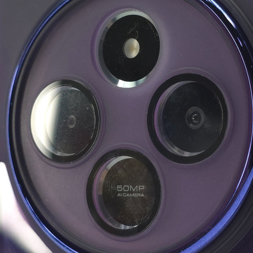 Kit Funda + Mica Poco C75 Protector Case Rigido Uso Rudo Balloon Cromo - Violeta Poco C75