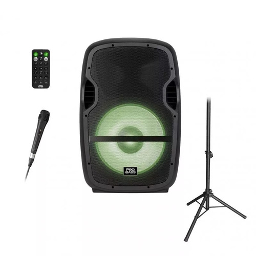 Bafle Activo 15 Led Usb Bt Pro Bass Elevate Lp Soporte 800w