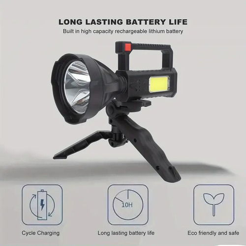 Linterna Cacería Light Super Ak47 Usb Recargable+trípode