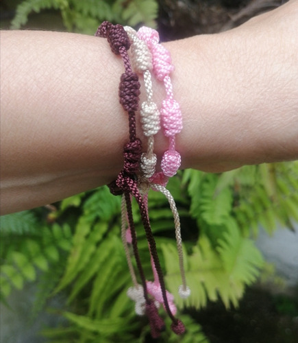 Imagen 3 de 10 de Denarios, Decenarios Pulsera En Hilo Terlenca Para Recuerdos