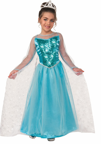 Disfraz Para Niña Princesa Cristal Helado Talla M Halloween