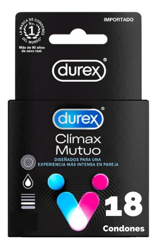 Condones Durex Retardante Climax Mutuo 18 Unidades