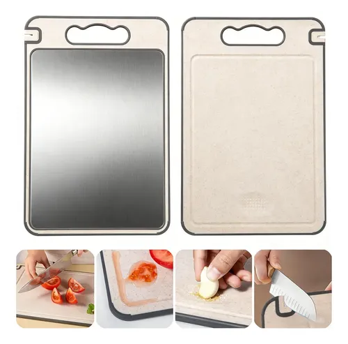 Tabua De Corte Dupla Face Inox E Pp 365x25 Cm