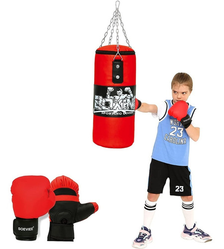 Bolsa De Boxeo Grande Con Cadena Para Niños