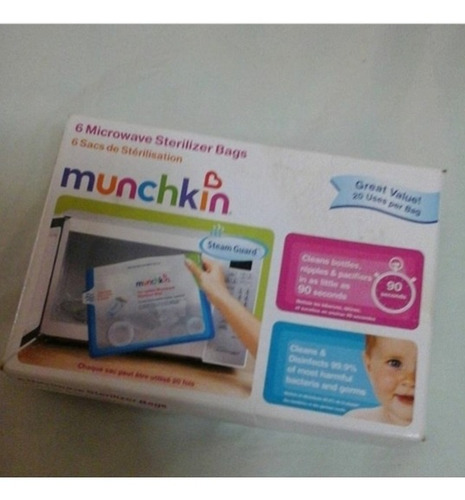 Imagen 1 de 1 de Bolsas Para Esterilizar Teteros En Microondas