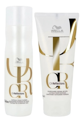 Shampoo Brillo Cabello 250ml + Acondic Wella Oil Reflections