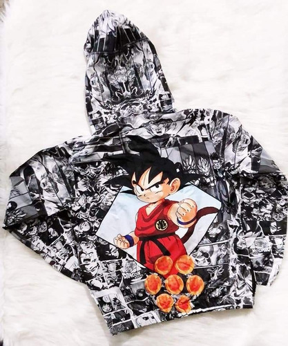 Chaqueta Rompevientos(personaje Goku) Talla 12