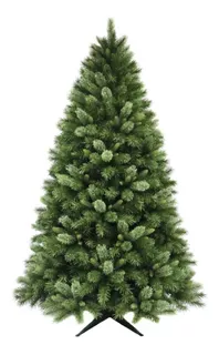 Árvore Natal Flocada Luxuosa Mix De Galhos Com Gelinho
