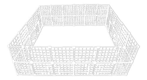 Cercadinho Para Pet Tela Aramada 2,40 X 2,00 X 0,60 *branco