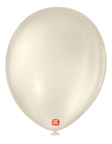 Balão Bexiga São Roque N° 11 Liso C/ 50 Unidades Cor Areia