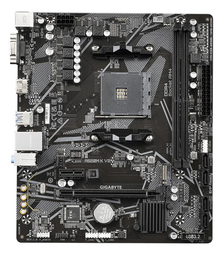 Tarjeta Madre Gigabyte A520m K V2 Am4 Ddr4 64gb M-atx Hdmi C
