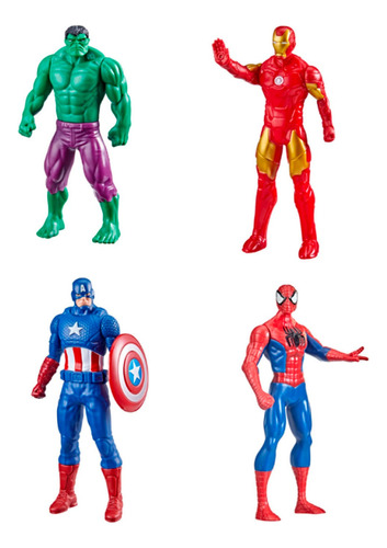 Figuras Marvel Super  Heroesavengers Pack 4  U/n.