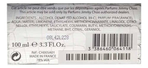 Perfume Jimmy Choo Jimmy Choo Para Hombre Edt En Spray 100 M
