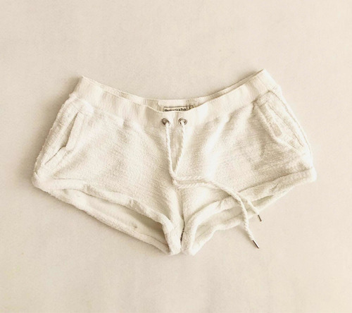 Abercrombie & Fitch Mini Shorts Blancos Originales