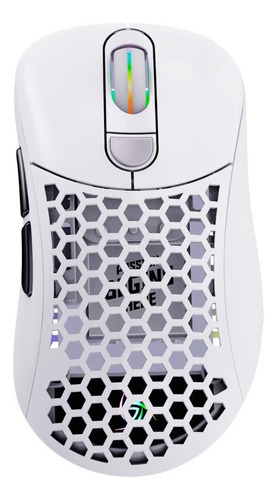 Imagen 4 de 9 de Mouse gamer de juego inalámbrico recargable VSG Aquila Fly blanco mate