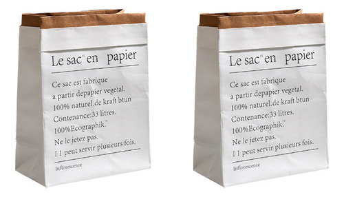 Minibolsa De Papel Kraft Con Forma De Flor Seca, 2 Unidades