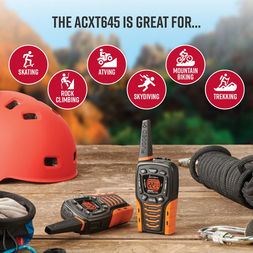 Walkie Talkies Cobra Acxt645, Impermeables, Alcance De 35 Mi