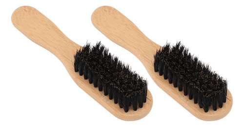 Cepillo De Barba Portátil Para Hombre, 2 Piezas, Cerdas Fina