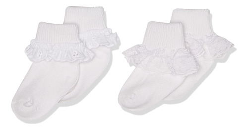 Calcetines Encaje Lace Trim - Blanco