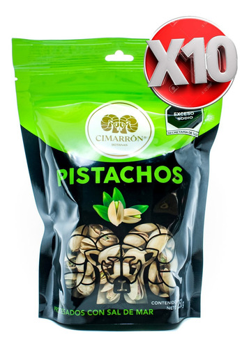 Pistache Con Cáscara Cimarrón Snack Saludable Caja Con 10kg