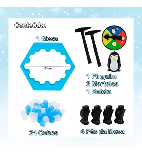 Jogo Pinguim Quebra Gelo Numa Fria Tamanho Jogos De Mesa Brinquedo