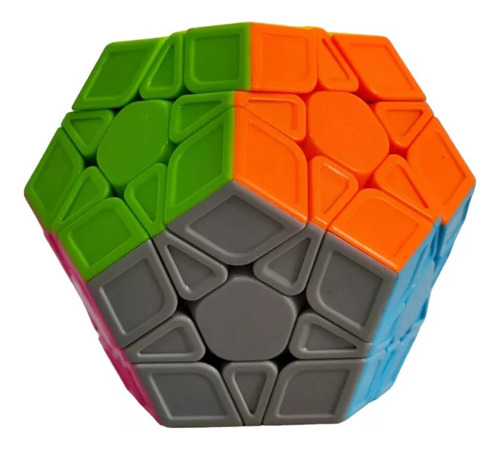 Cubo Rubik Mágico Agilidad Mental Megaminx Sticker Carbono