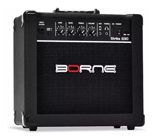 Amplificador Borne Strike 15w- G30 Preto Novo Para Guitarra
