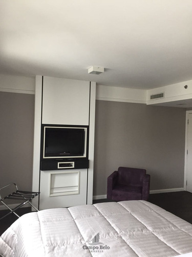 Imagem 7 de 15 de Flat Mobiliado Moema 1 Dormitório Locação 35m2 - Fl021-2