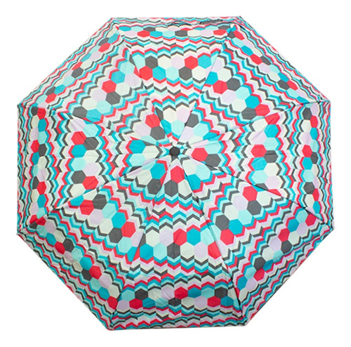 Sombrilla Paraguas De Bolsillo Filtro Uv Diferentes Diseños Color Menta Diseño De La Tela Estampado
