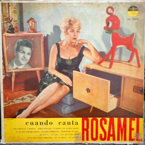 Cuando Canta Rosamel Disco Vinilo Lp Raro Muy Buen Estado 