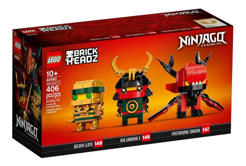 Lego Ninjago Brickheadz 10 Aniversario - 40490 !!!