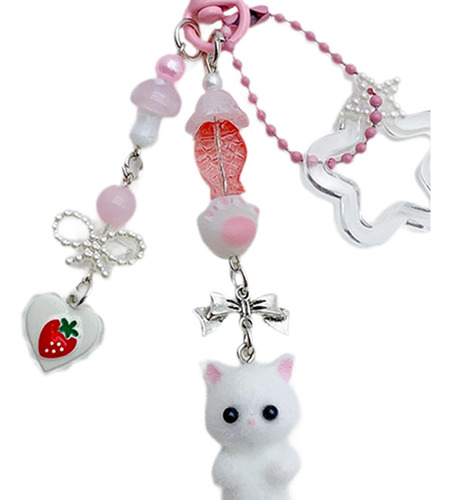 Cartoon Keychain Bag Charms Mochila Mochila Keyring Para La