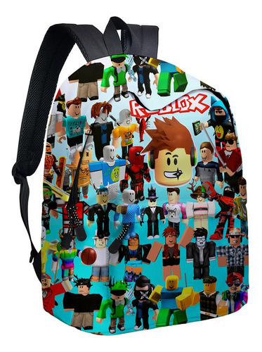 Set 3 Mochila Escolar Roblox Para Niños, Lonchera, Bolsa Par