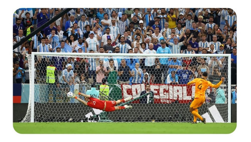 Cuadro Dibu Atajando Penal A Virgil Van Dijk