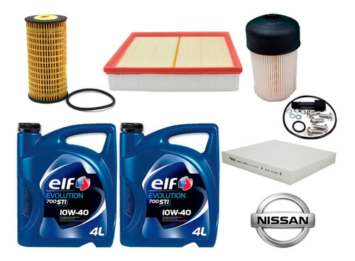 Kit Filtros Toyota Hilux 2.4 Td + Aceite Elf 700 10w40 8l