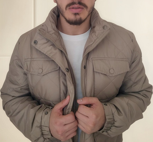 Campera Hombre Rombos Importada Corte Clasico