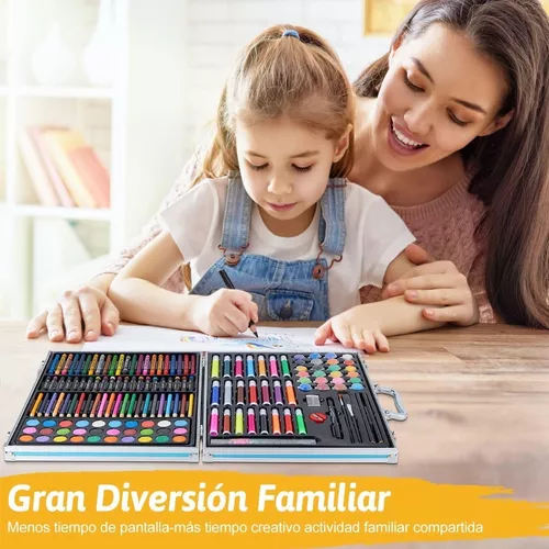 Set De Arte Profesional, Colores Lápices Kit Dibujo 114pcs, Moda de Mujer