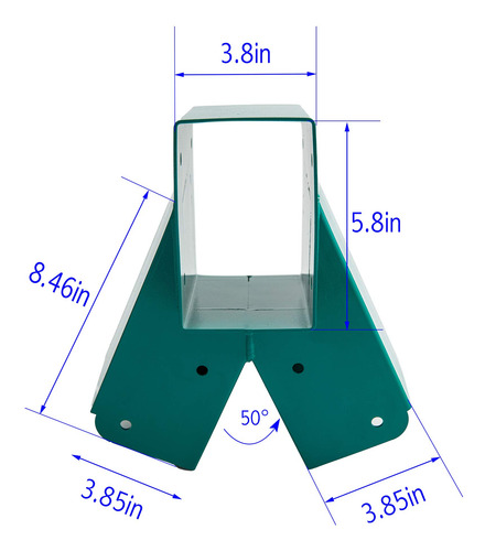 Juego De Soportes Para Columpio De Acero Resistente Verde