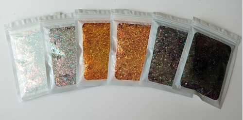 Glitter Para Resina Uñas, Purpurina Chunky, Escarcha 60gmos