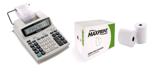 Calculadora Bobina Elgin 12díg Ma-5121 + Caixa Bobina 57x30