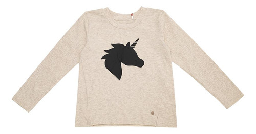 Polera Niña M/l Estampada Blanco Pillin (pvv617bco)