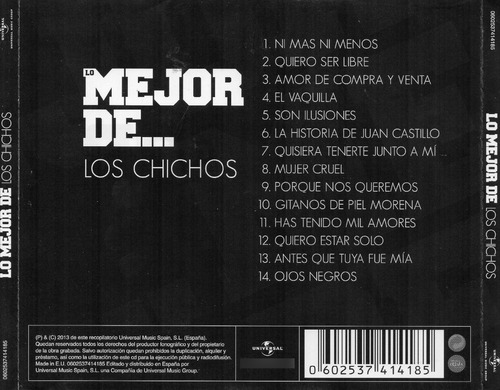 Cd Los Chichos (lo Mejor De) Nuevo E Importado