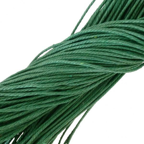 2 Línea De Rosca De Cordón De Abalorios De Encerado Verde
