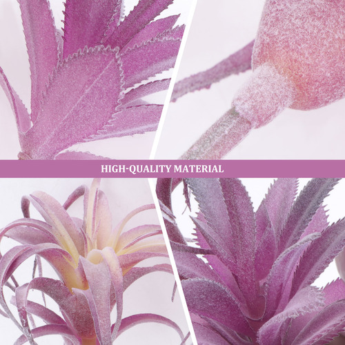 Set De 8 Plantas Suculentas Artificiales Violetas Para Decor
