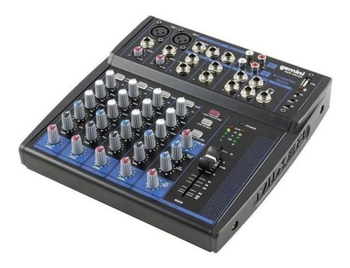 Mezcladora Geminis Gem-08usb Bluetooth/8 Ch/usb/3 Bandas